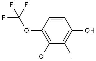 3-Chloro-2-iodo-4-(trifluoromethoxy)phenol,2386122-81-0,结构式