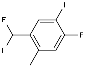1-(difluoromethyl)-4-fluoro-5-iodo-2-methylbenzene,2386176-30-1,结构式