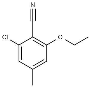 2-Chloro-6-ethoxy-4-methylbenzonitrile,2386200-53-7,结构式
