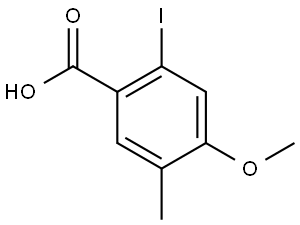 2-Iodo-4-methoxy-5-methylbenzoic acid 结构式