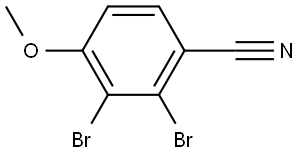 2,3-Dibromo-4-methoxybenzonitrile 结构式