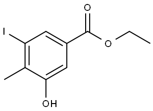 ethyl 3-hydroxy-5-iodo-4-methylbenzoate,2386399-53-5,结构式