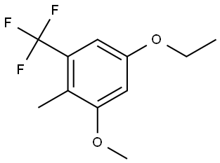 5-Ethoxy-1-methoxy-2-methyl-3-(trifluoromethyl)benzene Struktur