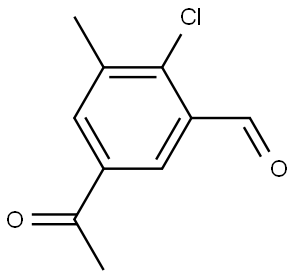 5-Acetyl-2-chloro-3-methylbenzaldehyde|