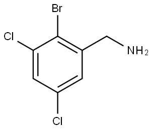 2-Bromo-3,5-dichlorobenzenemethanamine Structure