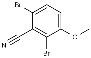 2,6-Dibromo-3-methoxybenzonitrile Structure