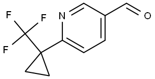 6-(1-(Trifluoromethyl)cyclopropyl)nicotinaldehyde Structure