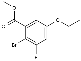 Methyl 2-bromo-5-ethoxy-3-fluorobenzoate 结构式