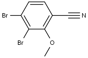 3,4-Dibromo-2-methoxybenzonitrile 结构式