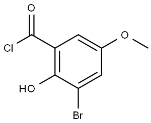 2386612-12-8 3-Bromo-2-hydroxy-5-methoxybenzoyl chloride