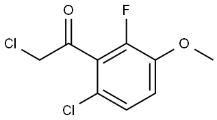 2-Chloro-1-(6-chloro-2-fluoro-3-methoxyphenyl)ethanone Structure