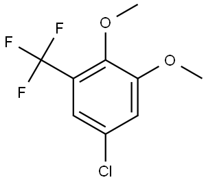 5-Chloro-1,2-dimethoxy-3-(trifluoromethyl)benzene Struktur