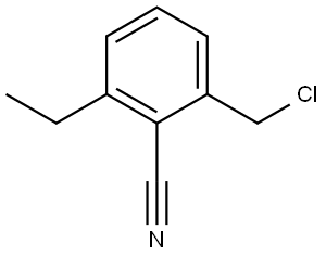 2-(chloromethyl)-6-ethylbenzonitrile Structure