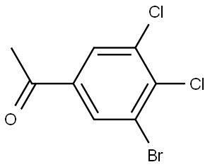 1-(3-Bromo-4,5-dichlorophenyl)ethanone Structure