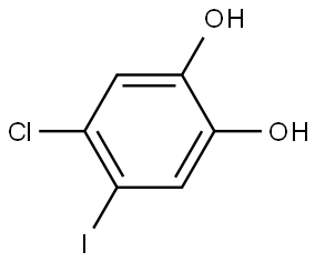 4-Chloro-5-iodo-1,2-benzenediol Struktur