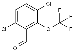 3,6-Dichloro-2-(trifluoromethoxy)benzaldehyde Structure