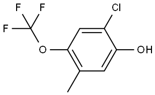 2-Chloro-5-methyl-4-(trifluoromethoxy)phenol Structure