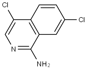 1-Isoquinolinamine, 4,7-dichloro- Structure