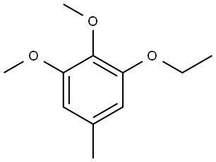 1-ethoxy-2,3-dimethoxy-5-methylbenzene Struktur