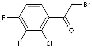 2-Bromo-1-(2-chloro-4-fluoro-3-iodophenyl)ethanone Structure