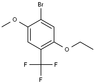 1-bromo-5-ethoxy-2-methoxy-4-(trifluoromethyl)benzene 化学構造式