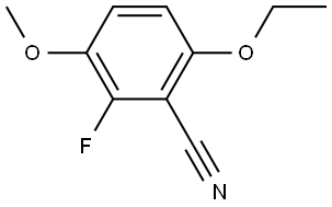 6-Ethoxy-2-fluoro-3-methoxybenzonitrile Struktur