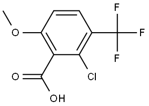 2-Chloro-6-methoxy-3-(trifluoromethyl)benzoic acid,2386865-49-0,结构式