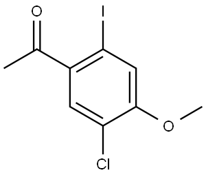 1-(5-chloro-2-iodo-4-methoxyphenyl)ethanone Structure