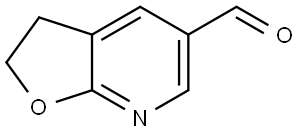 2,3-dihydrofuro[2,3-b]pyridine-5-carbaldehyde 结构式