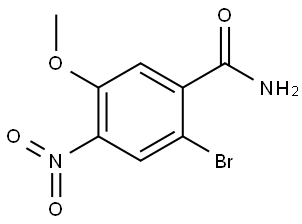 2-Bromo-5-methoxy-4-nitro-benzamide Structure