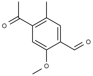 4-acetyl-2-methoxy-5-methylbenzaldehyde Structure