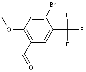 1-(4-bromo-2-methoxy-5-(trifluoromethyl)phenyl)ethanone Structure