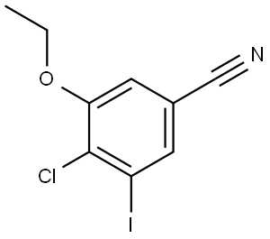4-Chloro-3-ethoxy-5-iodobenzonitrile Struktur