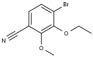 4-Bromo-3-ethoxy-2-methoxybenzonitrile,2386948-08-7,结构式