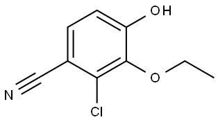 2-Chloro-3-ethoxy-4-hydroxybenzonitrile,2386968-54-1,结构式