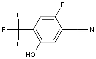 2-Fluoro-5-hydroxy-4-(trifluoromethyl)benzonitrile 结构式