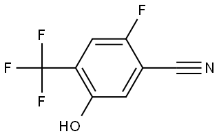 2-Fluoro-5-hydroxy-4-(trifluoromethyl)benzonitrile Struktur