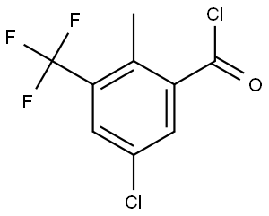 5-Chloro-2-methyl-3-(trifluoromethyl)benzoyl chloride 结构式