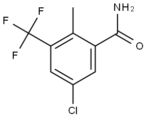 5-Chloro-2-methyl-3-(trifluoromethyl)benzamide 结构式