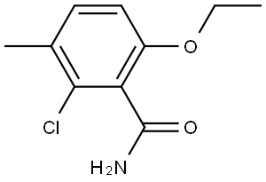 2-Chloro-6-ethoxy-3-methylbenzamide 化学構造式