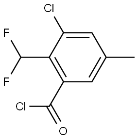 3-Chloro-2-(difluoromethyl)-5-methylbenzoyl chloride|