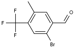 2-Bromo-5-methyl-4-(trifluoromethyl)benzaldehyde,2387247-19-8,结构式