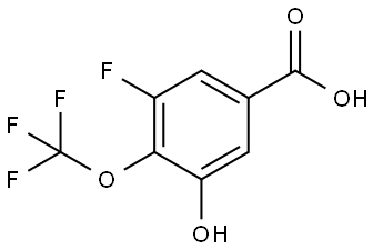 3-Fluoro-5-hydroxy-4-(trifluoromethoxy)benzoic acid|