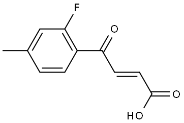 (2E)-4-(2-Fluoro-4-methylphenyl)-4-oxo-2-butenoic acid 结构式