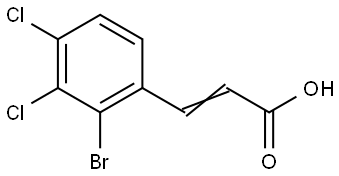 3-(2-Bromo-3,4-dichlorophenyl)-2-propenoic acid,2387390-38-5,结构式