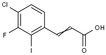 3-(4-Chloro-3-fluoro-2-iodophenyl)-2-propenoic acid Structure