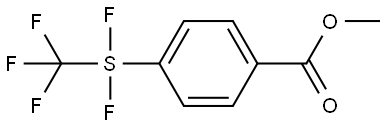 Benzoic acid, 4-[difluoro(trifluoromethyl)thio]-, methyl ester Structure