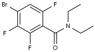 4-Bromo-N,N-diethyl-2,3,6-trifluorobenzamide,2395454-60-9,结构式