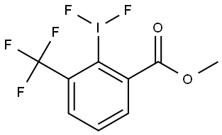 Benzoic acid, 2-(difluoroiodo)-3-(trifluoromethyl)-, methyl ester Structure