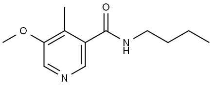 N-Butyl-5-methoxy-4-methyl-3-pyridinecarboxamide 结构式